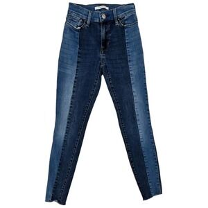 PacSun Women's High Rise Jegging Jeans‎ Two Tone Blue Denim Size 22